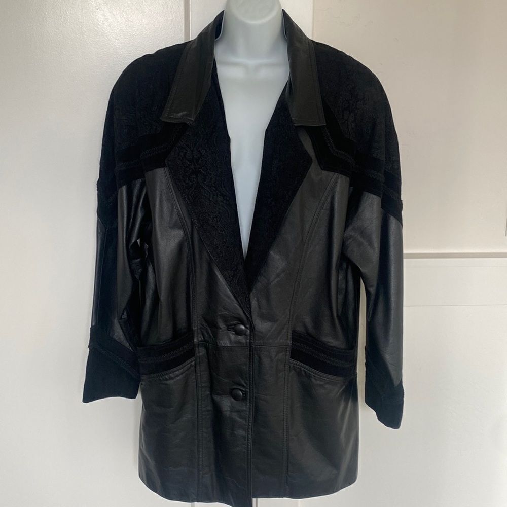 Jacqueline Ferrar Black Leather Jacket